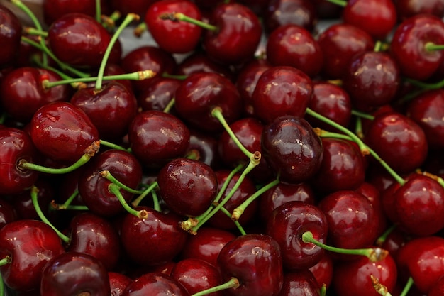 Foto fotografia completa de cerejas