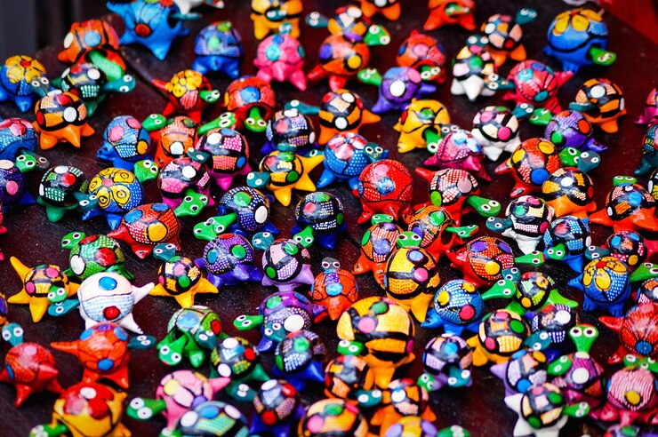 Foto fotografia completa de doces multicoloridos à venda