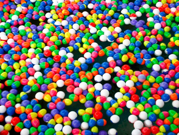 Fotografia completa de doces multicoloridos