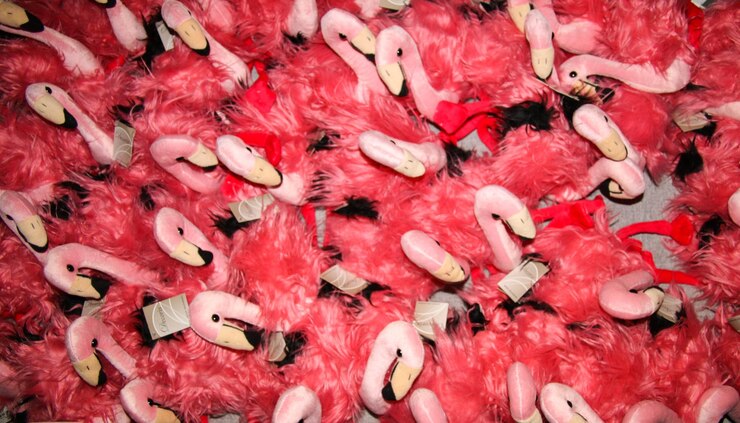 Foto fotografia completa de flamingos