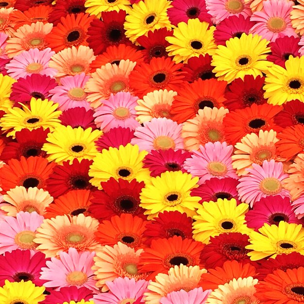 Foto fotografia completa de flores multicoloridas