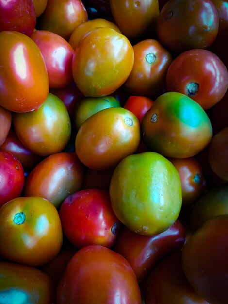 Foto fotografia completa de frutas para venda no mercado