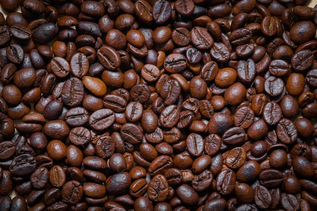 Fotografia completa de grãos de café