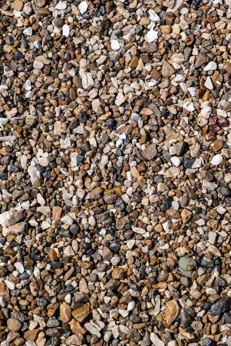 Foto fotografia completa de pedras na praia