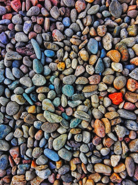 Fotografia completa de seixos