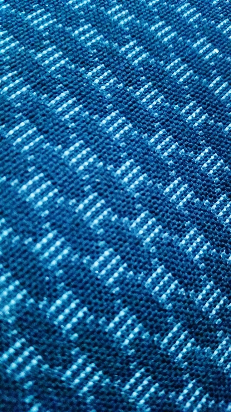 Foto fotografia completa de tecido azul