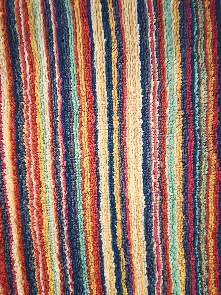 Foto fotografia completa de tecido com padrões coloridos