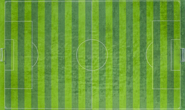Fotografia completa de um campo de futebol