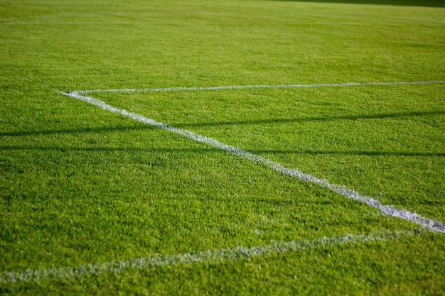 Foto fotografia completa de um campo de futebol