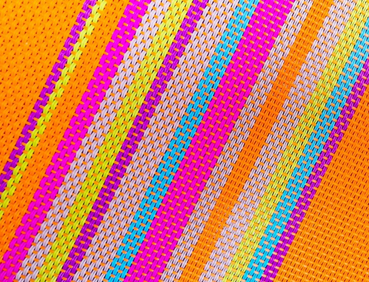 Foto fotografia completa de um tapete colorido