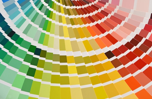 Fotografia completa de uma amostra a cores