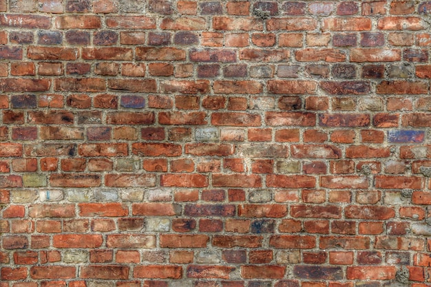 Fotografia completa de uma parede de tijolos
