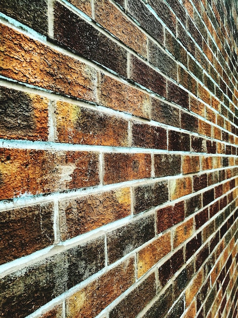 Fotografia completa de uma parede de tijolos