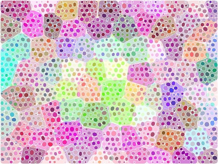 Foto fotografia completa de uma parede multicolorida