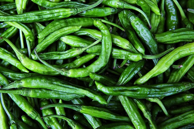 Fotografia completa de vegetais para venda no mercado