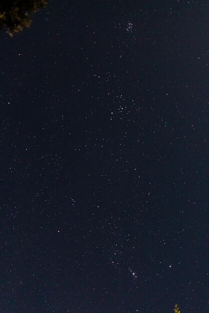 Foto fotografia completa do campo de estrelas à noite