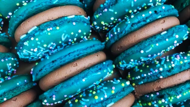 Fotografía completa de dulces de varios colores