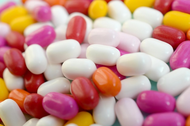 Fotografía completa de dulces de varios colores