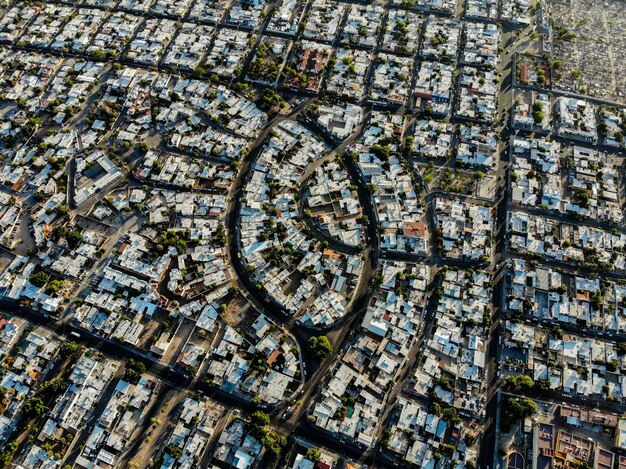 Foto fotografía completa de los edificios de la ciudad