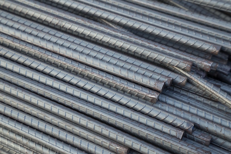 Foto fotografía completa de la estructura metálica