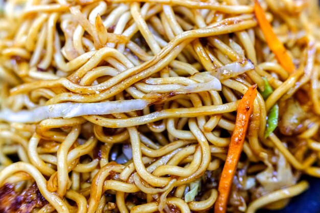 Fotografía completa de los fideos