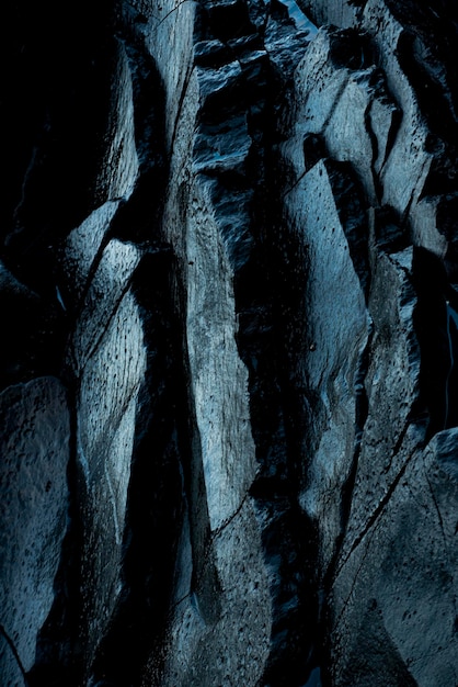 Fotografía completa de las formaciones rocosas de la textura de la roca cerca de pico ruivo