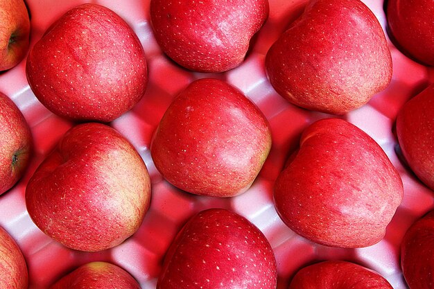 Fotografía completa de las fresas en el mercado