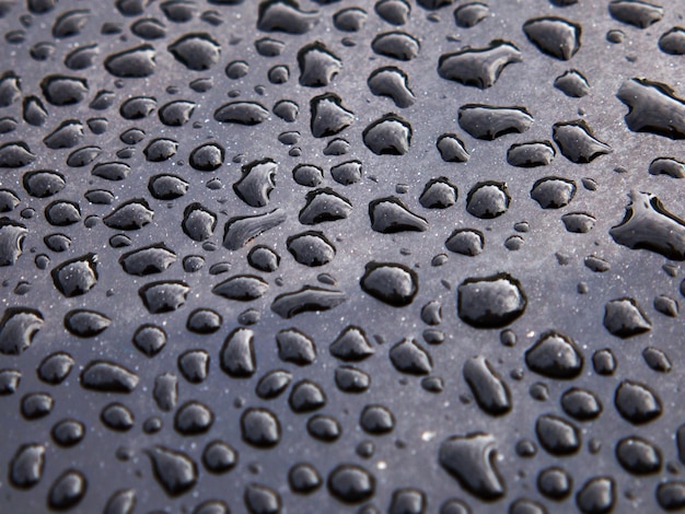 Foto fotografía completa de las gotas de lluvia en un día de lluvia