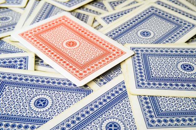 Fotografía completa de juegos de cartas