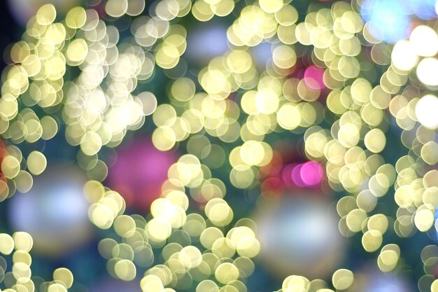 Fotografía completa de las luces desenfocadas