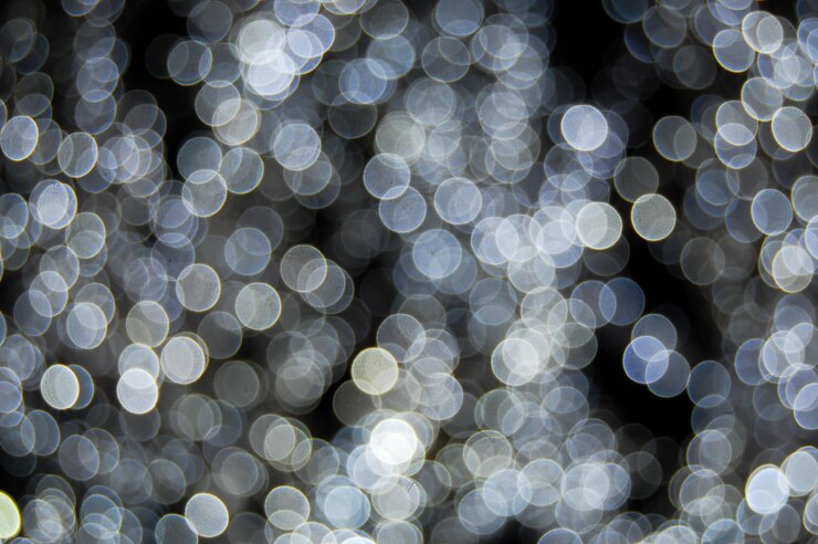 Foto fotografía completa de luces iluminadas desenfocadas