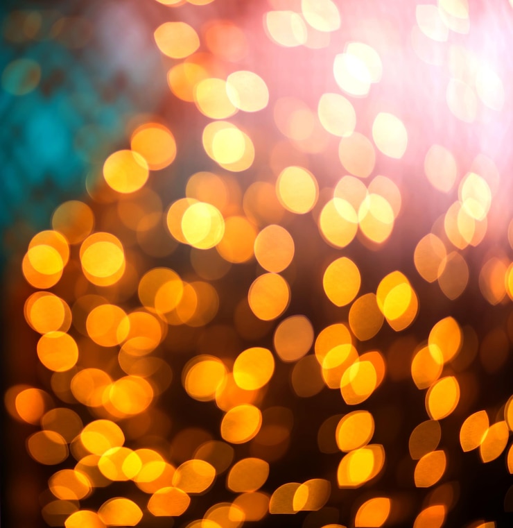 Foto fotografía completa de las luces iluminadas
