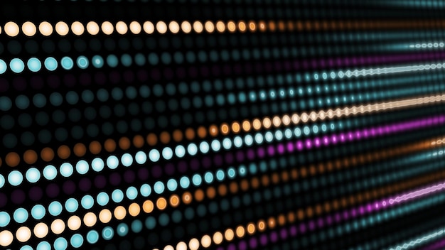Fotografía completa de las luces iluminadas