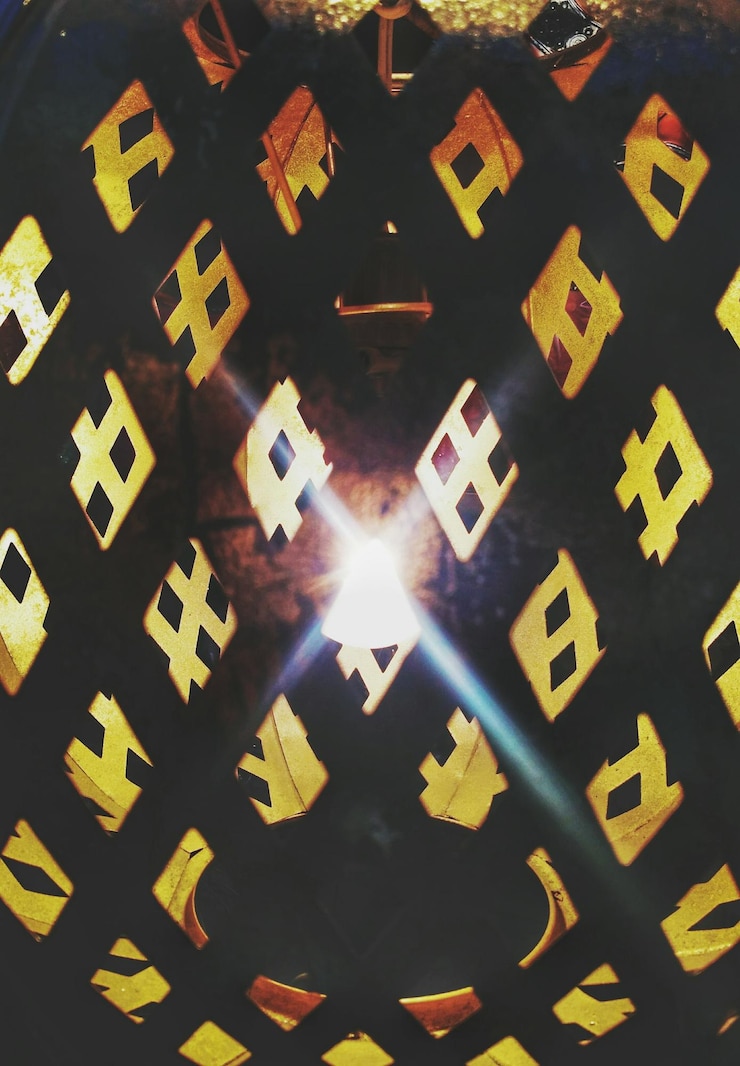 Foto fotografía completa de las luces iluminadas
