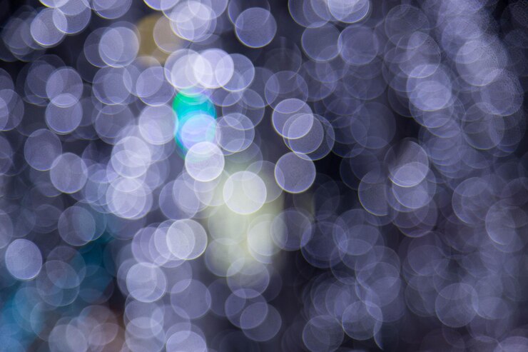 Foto fotografía completa de las luces de navidad iluminadas
