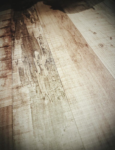 Foto fotografía completa de una mesa de madera