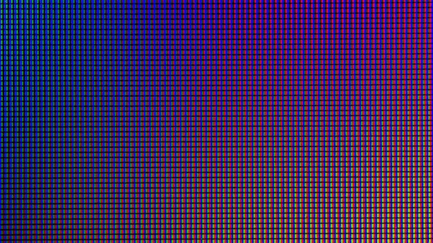 Fotografía completa de la pared iluminada de varios colores