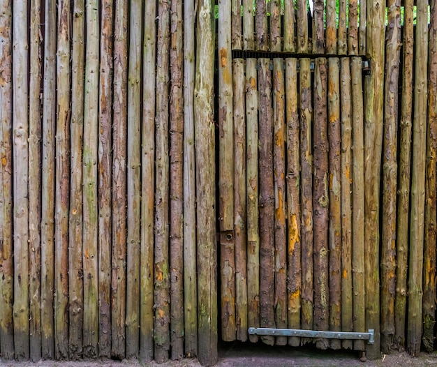 Foto fotografía completa de una pared de madera desgastada