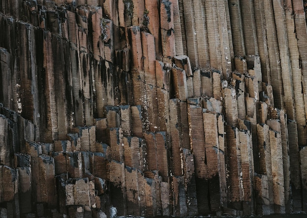 Fotografía completa de la pared de madera