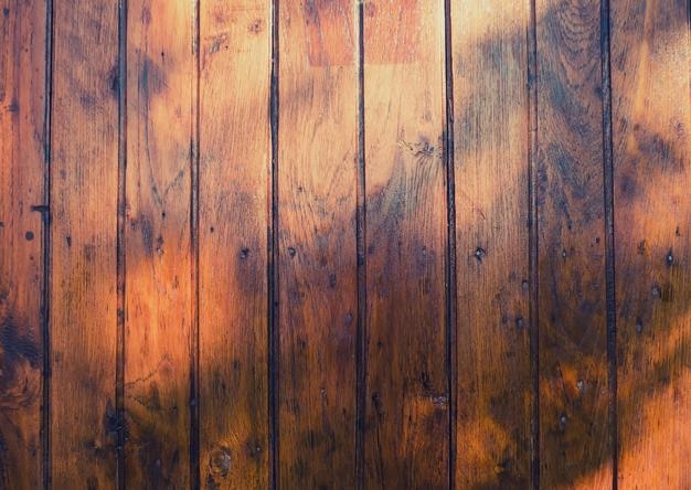 Fotografía completa de la pared de madera