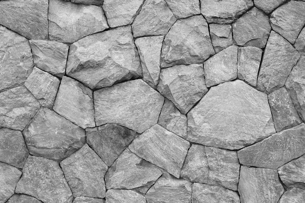 Fotografía completa de la pared de piedra