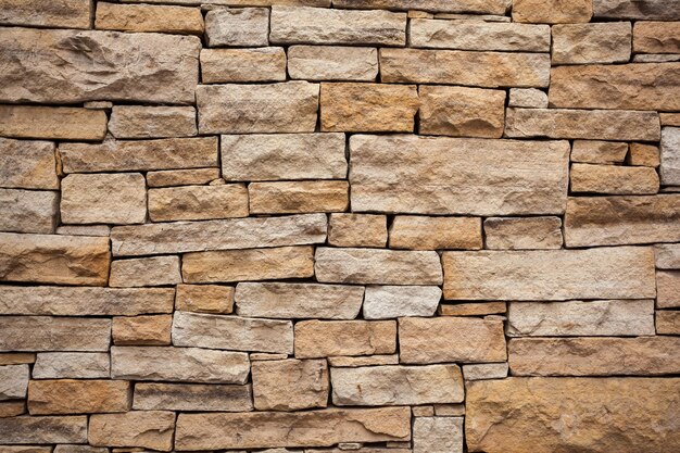 Fotografía completa de la pared de piedra
