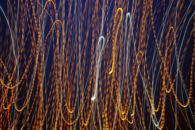 Foto fotografía completa de los patrones iluminados