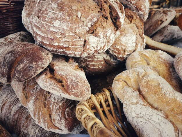 Fotografía completa de los productos de panadería