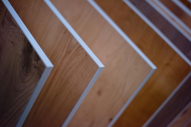 Fotografía completa del suelo de madera dura