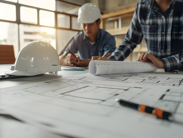 Fotografía de construcción sitio de construcción Ingeniería y equipo al aire libre para la planificación de proyectos de construcción