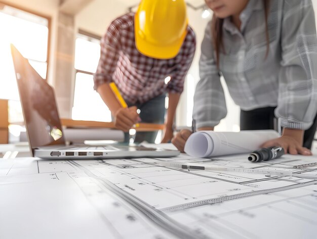 Fotografía de construcción sitio de construcción Ingeniería y equipo al aire libre para la planificación de proyectos de construcción