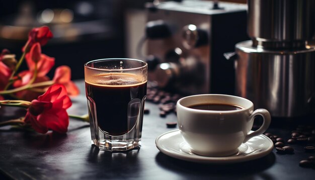 Fotografia criativa do dia internacional do café