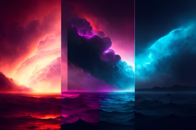 Fotografía de cuatro formaciones de nubes únicas capturadas en colores impresionantes