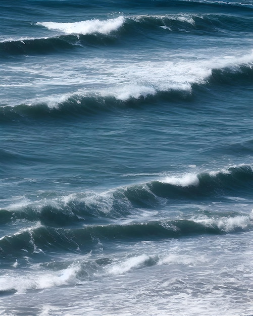 Fotografia das Ondas do Mar